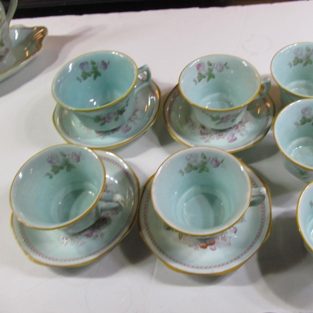 Adams England Calyx Ware Teacups 2418 Calyx rose Antique Wm Adams Calyx Tea cups